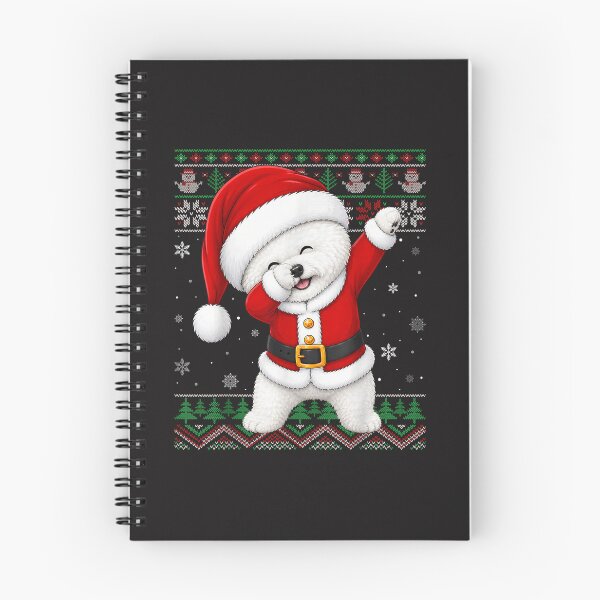 Item preview, Funny Bichon Frise Christmas Dab Vintage Ugly Sweater Santa Dog Design designed and sold by kiralynstration.