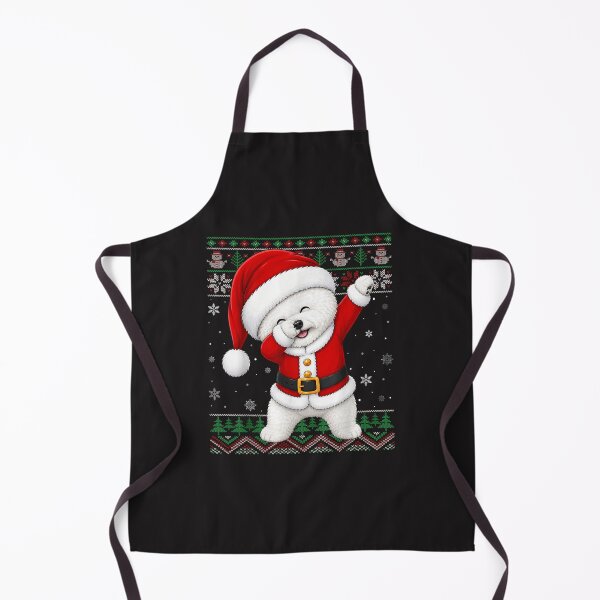 Item preview, Funny Bichon Frise Christmas Dab Vintage Ugly Sweater Santa Dog Design designed and sold by kiralynstration.