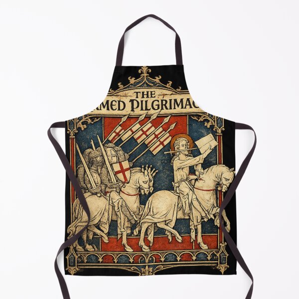 Item preview, The Armed Pilgrimage, Medieval Crusader Knights Manuscript Art. T-Shirt, HEMA, re-enactment designed and sold by blackdoggdesign.