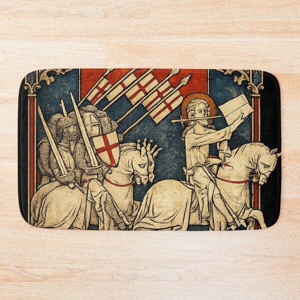Item preview, The Armed Pilgrimage, Medieval Crusader Knights Manuscript Art. T-Shirt, HEMA, re-enactment designed and sold by blackdoggdesign.