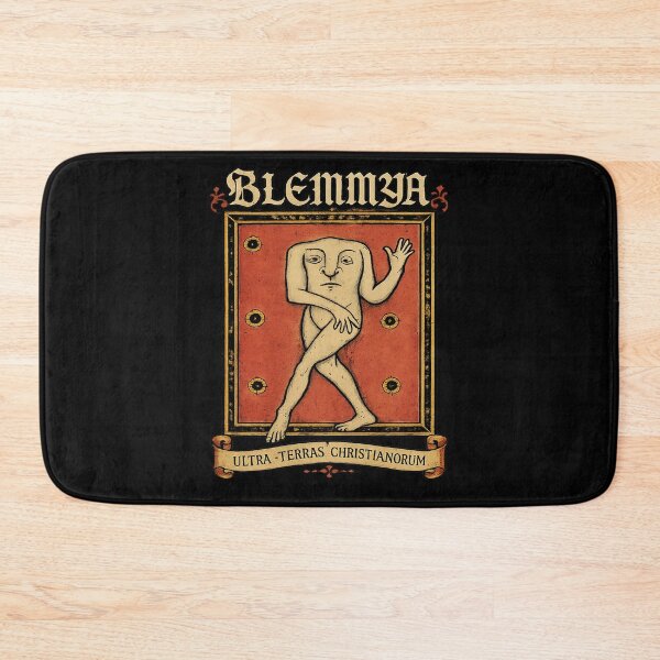 Item preview, Blemmya Medieval Headless Monster Bestiary Art. T-Shirt, HEMA, re-enactment designed and sold by blackdoggdesign.