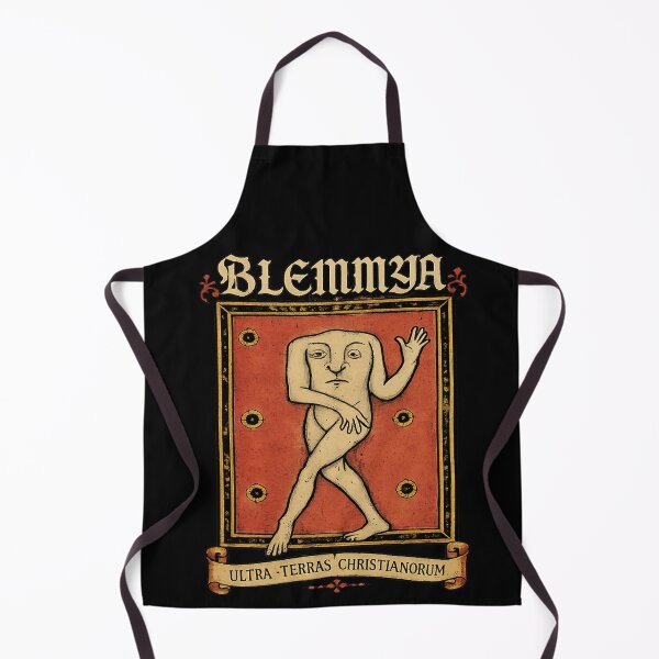 Item preview, Blemmya Medieval Headless Monster Bestiary Art. T-Shirt, HEMA, re-enactment designed and sold by blackdoggdesign.
