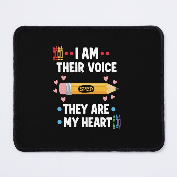 Item preview, I Am Their Voice They Are My Heart Special Education Sped Teacher designed and sold by PopStars1993.