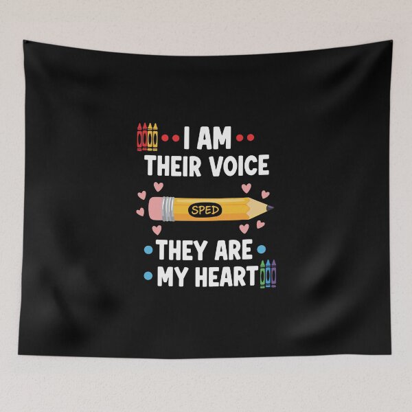 Item preview, I Am Their Voice They Are My Heart Special Education Sped Teacher designed and sold by PopStars1993.