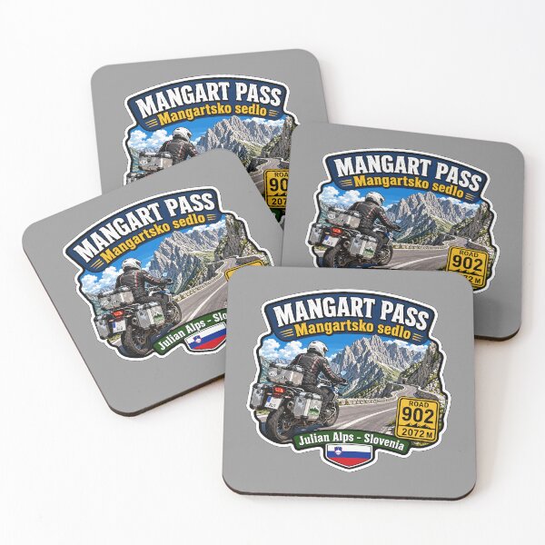 Item preview, Mangart Pass Julian Alps Slovenia Motorcycle Sticker TShirt 02 designed and sold by OuterShellUK.