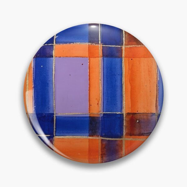 Item preview, Blue Orange Plaid Pattern  designed and sold by GraphicsClub.