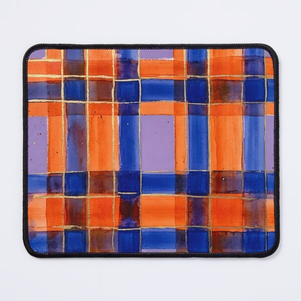 Item preview, Blue Orange Plaid Pattern designed and sold by GraphicsClub.