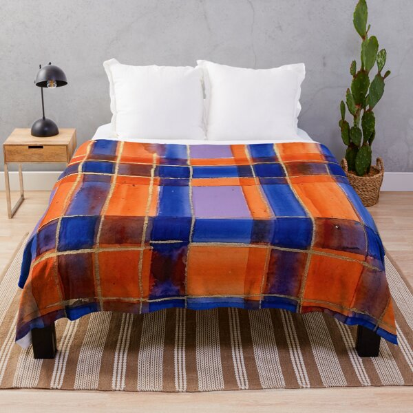 Item preview, Blue Orange Plaid Pattern designed and sold by GraphicsClub.