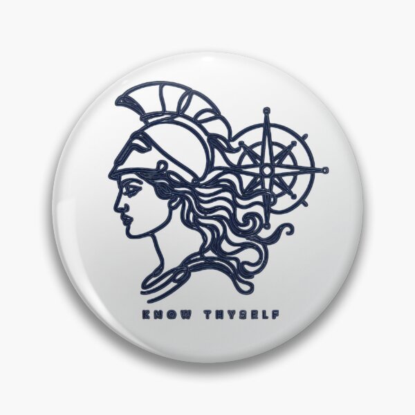 Item preview, Athena Know Thyself Minimalist Line Art designed and sold by Lolik Designs.