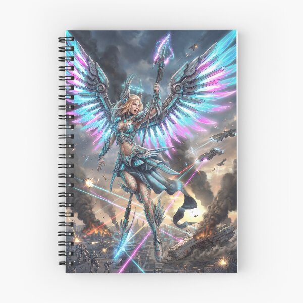 Item preview, Mechanical Sci-Fi Valkyrie Futuristic Norse Warrior Art designed and sold by TheRichGallery.