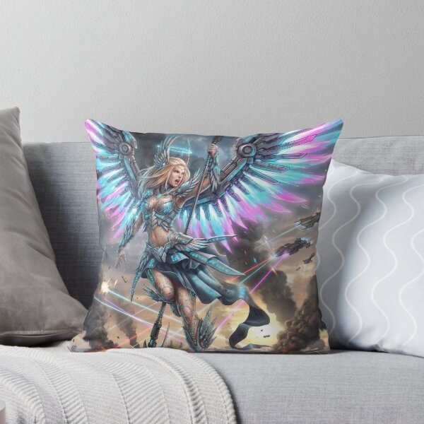 Item preview, Mechanical Sci-Fi Valkyrie Futuristic Norse Warrior Art designed and sold by TheRichGallery.