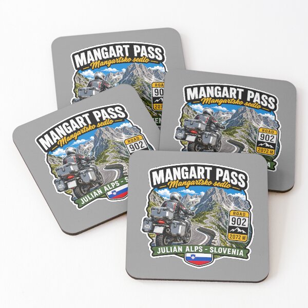 Item preview, Mangart Pass Julian Alps Slovenia Motorcycle Sticker TShirt 03 designed and sold by OuterShellUK.