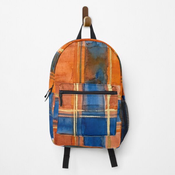 Item preview, Blue Orange Plaid Pattern designed and sold by GraphicsClub.