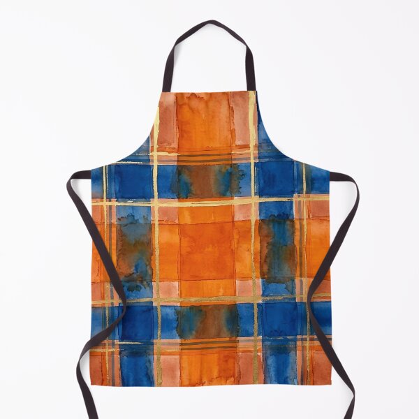 Item preview, Blue Orange Plaid Pattern designed and sold by GraphicsClub.