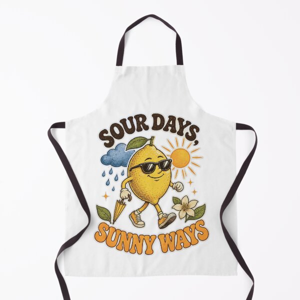 Item preview, Sour Days Sunny Ways Funny Retro Lemon designed and sold by JerdbordinShop.