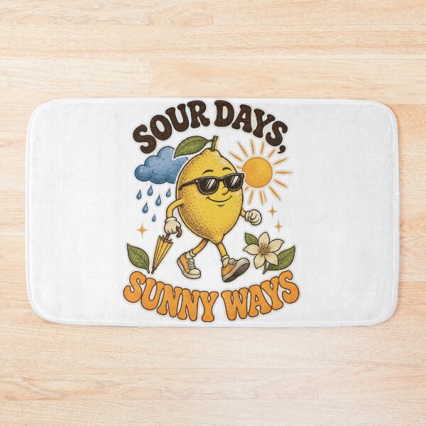 Item preview, Sour Days Sunny Ways Funny Retro Lemon  designed and sold by JerdbordinShop.