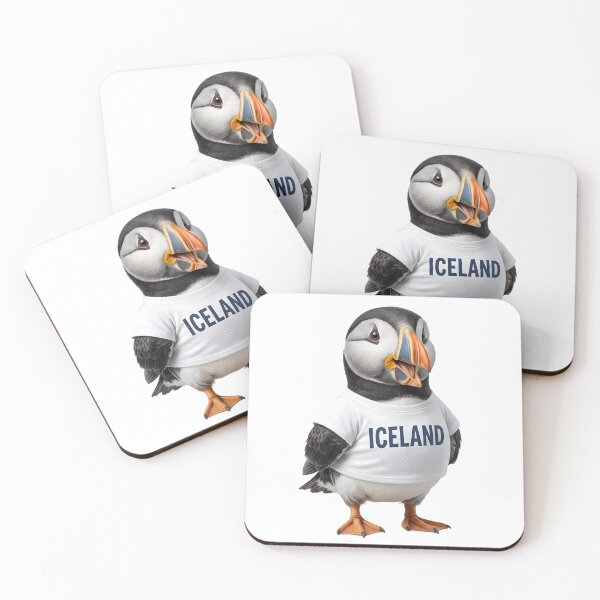 Item preview, Iceland Puffin Mascot Illustration designed and sold by Ar0undTheW0rld.