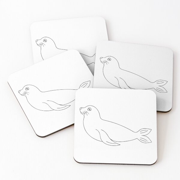 Item preview, Regalo de Foca Elegant 1 Line Art designed and sold by OneLine Studio.