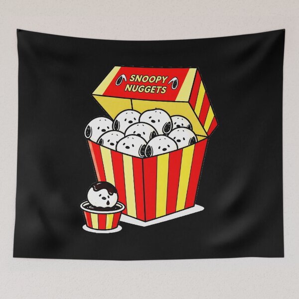 Item preview, Snoopy Nuggets Peanuts Character Fast Food Fan designed and sold by NovaNeal.