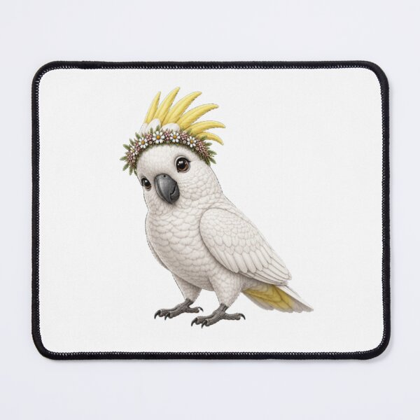 Item preview, Floral Cockatoo bursting with personality designed and sold by BRETT'S ART STUDIO.