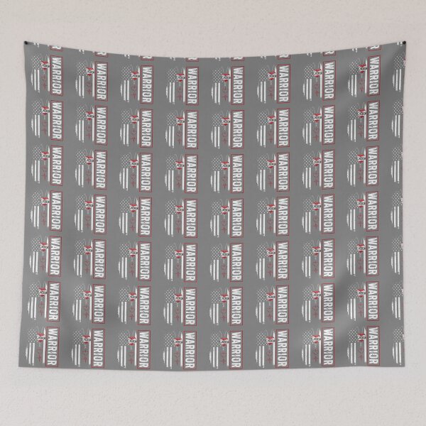 Item preview, Warrior Heart Survivor Open Heart Surgery Awareness Patriotic designed and sold by SofiBlair.