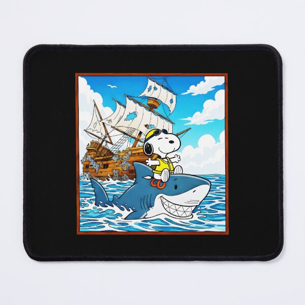 Item preview, Snoopy Shark Rider Ocean Pirate Ship designed and sold by NovaNeal.