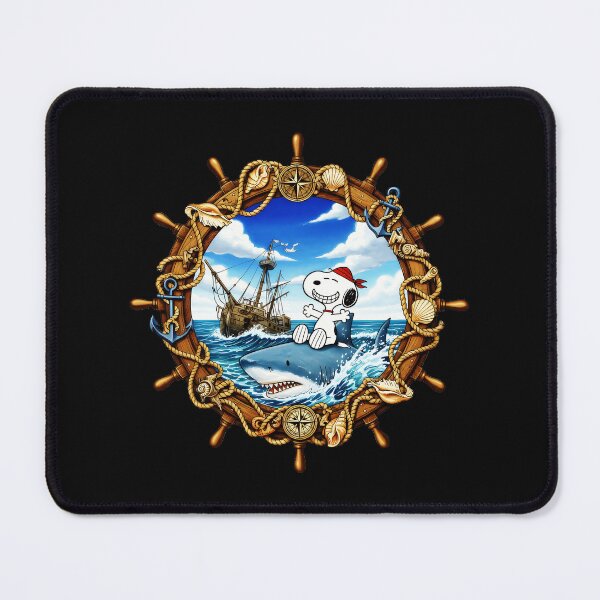 Item preview, Snoopy Pirate Shark Nautical Ocean Adventure designed and sold by NovaNeal.