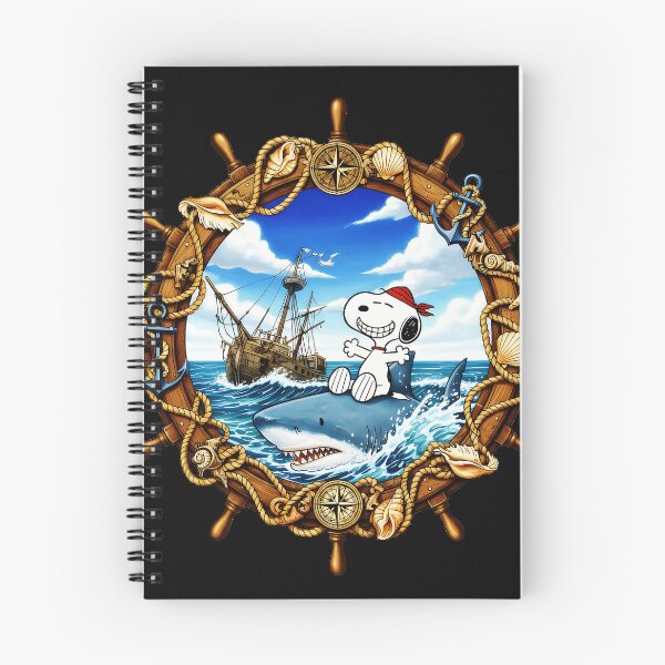 Item preview, Snoopy Pirate Shark Nautical Ocean Adventure designed and sold by NovaNeal.
