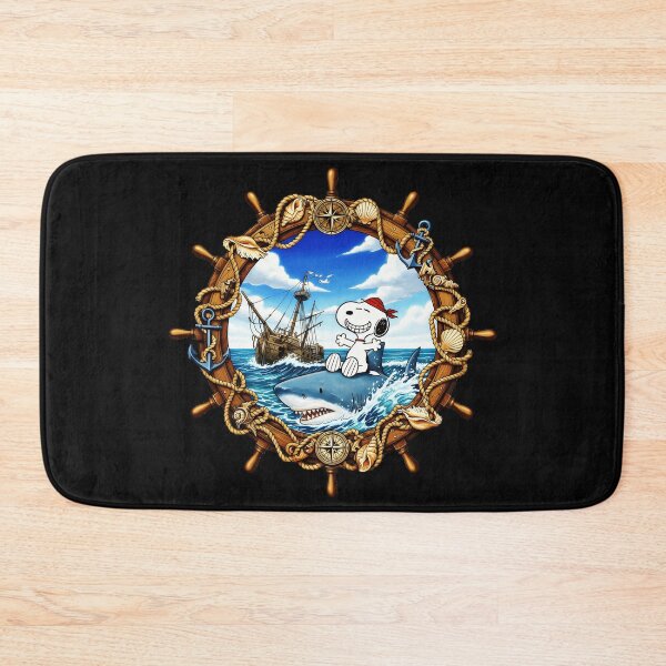 Item preview, Snoopy Pirate Shark Nautical Ocean Adventure designed and sold by NovaNeal.