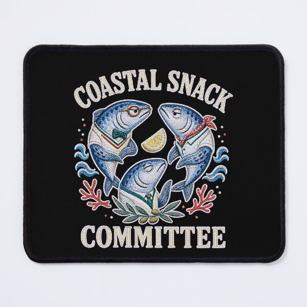 Item preview, Coastal Snack Committee Funny Sardine Foodie Fish designed and sold by JerdbordinShop.