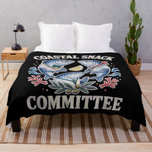 Item preview, Coastal Snack Committee Funny Sardine Foodie Fish designed and sold by JerdbordinShop.