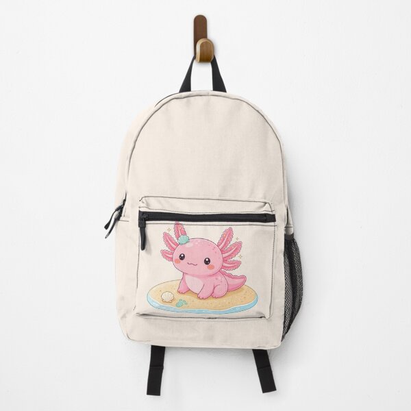 Item preview, Cute Pink Axolotl on the Beach designed and sold by SweetLilith.