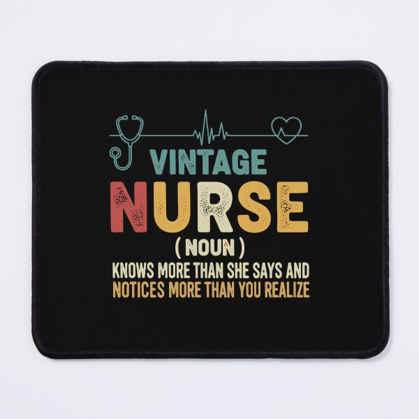 Item preview, Vintage Nurse (Noun) Knows More Than She Says And Notices More Than You Realize Registered Nurse Medical Professional Healthcare Worker designed and sold by SofiBlair.