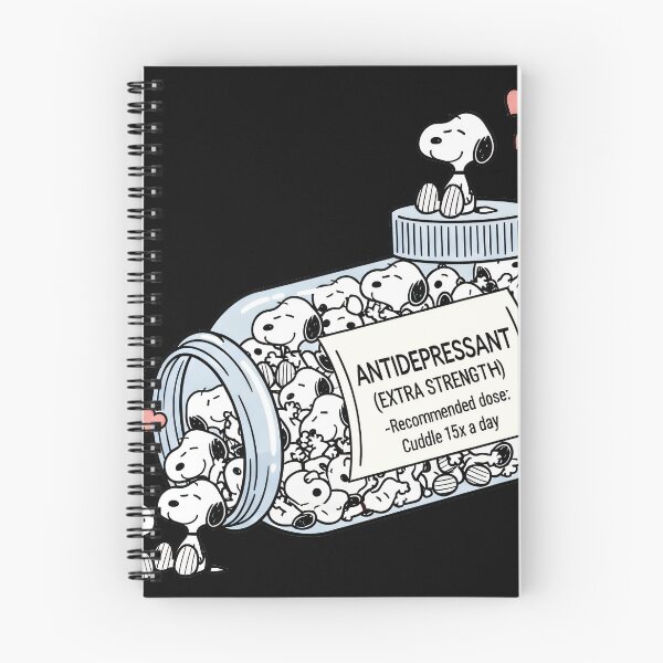 Item preview, Antidepressant (Extra Strength) -Recommended Dose: Cuddle 15x A Day Snoopy Peanuts Mental Wellness designed and sold by NovaNeal.