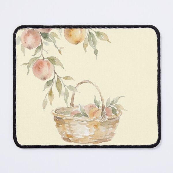 Item preview, "End of Summer" Limited Collection Peach Harvest Watercolor Art designed and sold by GrabaHuk.