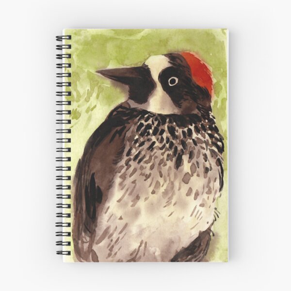 Item preview, spotted woodpecker in green forest designed and sold by zquaertyawyclo.
