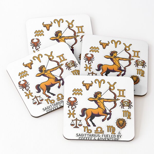 Item preview, Sagittarius Fueled By Coffee Adventure designed and sold by Zodiac Celestial Art.