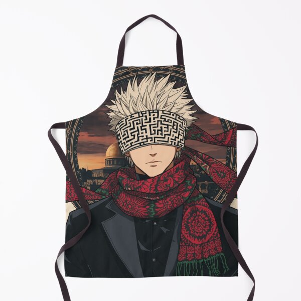 Item preview, Anime Sorcerer Keffiyeh Blindfold - Palestinian Tatreez Streetwear designed and sold by SoraandSoil.