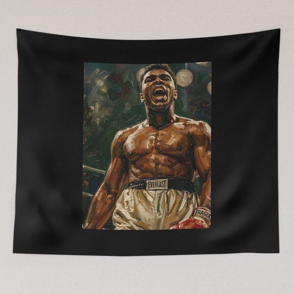 Item preview, muhammad ali oil painting designed and sold by maretsad.