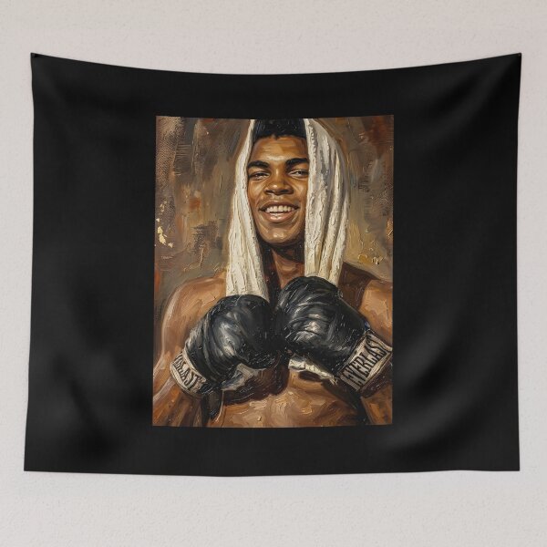 Item preview, muhammad ali oil painting designed and sold by maretsad.