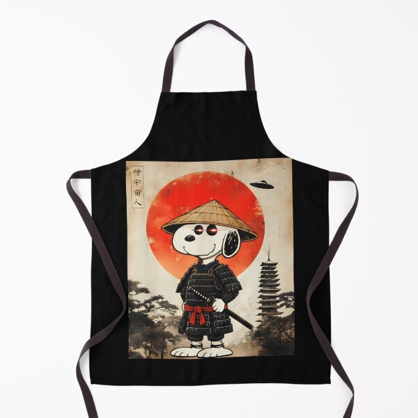 Item preview, Samurai Alien Snoopy Japanese Warrior Peanuts UFO Fan designed and sold by NovaNeal.