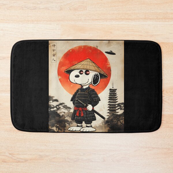 Item preview, Samurai Alien Snoopy Japanese Warrior Peanuts UFO Fan designed and sold by NovaNeal.