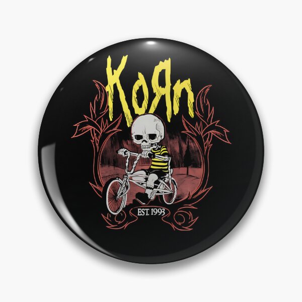 Item preview, Korn Nu Metal Band Skeleton Bike Ride Vintage Rock designed and sold by Petra Barišić.