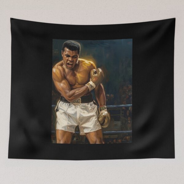 Item preview, muhammad ali oil painting designed and sold by maretsad.