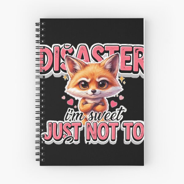 Item preview, Disaster but Sweet Cute Fox Funny Quote Design designed and sold by CavanElwood11.