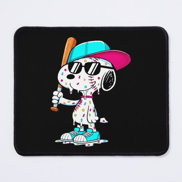 Item preview, Snoopy Baseball Bat Sprinkles Peanuts Fan designed and sold by NovaNeal.