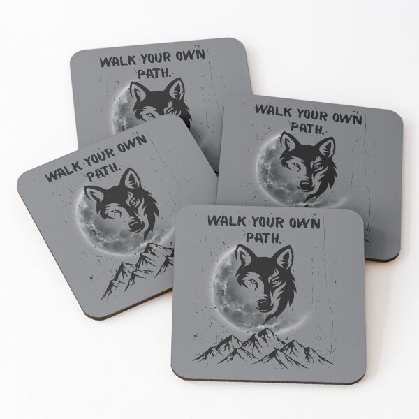 Item preview, Walk Your Own Path Wolf designed and sold by AhmadAnnaPrints.