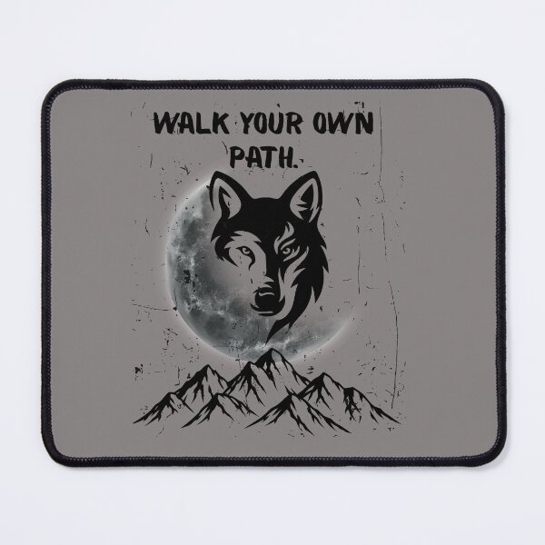 Item preview, Walk Your Own Path Wolf designed and sold by AhmadAnnaPrints.