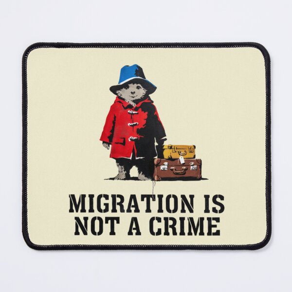 Item preview, Banksy - Migration is not a crime designed and sold by 123ks.