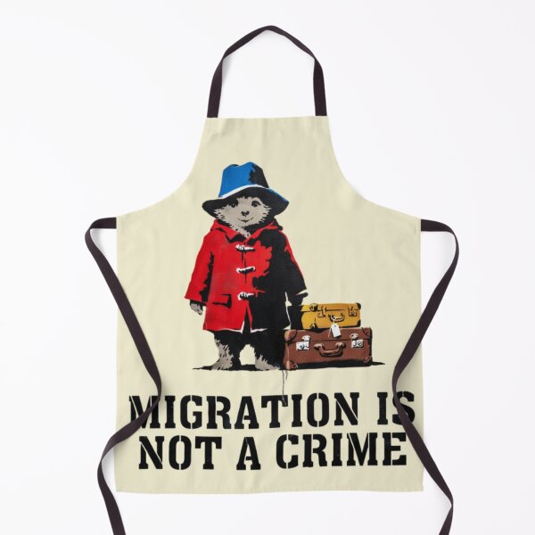 Item preview, Banksy - Migration is not a crime designed and sold by 123ks.
